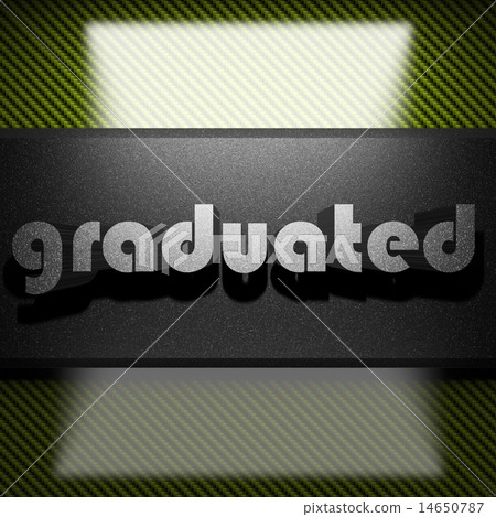 graduated word of iron on carbon 14650787