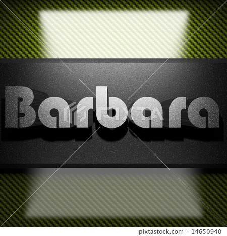 Barbara word of iron on carbon 14650940