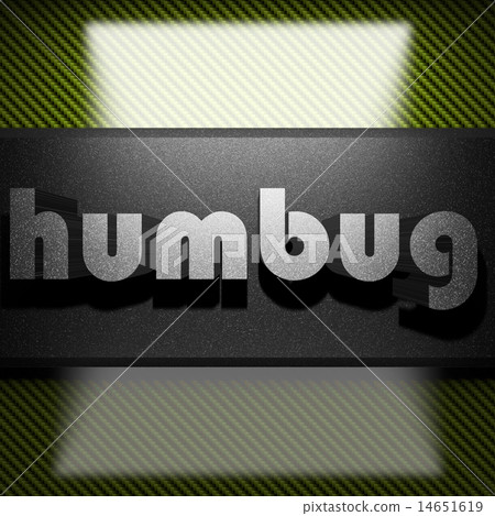 humbug word of iron on carbon 14651619