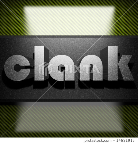 clank word of iron on carbon 14651913