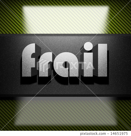 frail word of iron on carbon 14651975