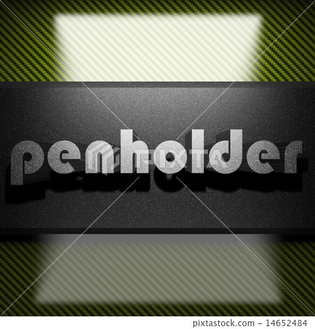 penholder word of iron on carbon 14652484