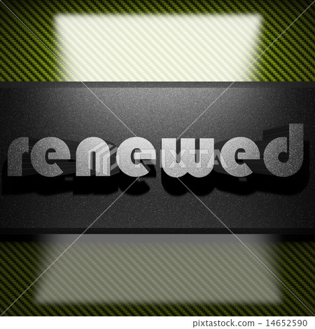 renewed word of iron on carbon 14652590