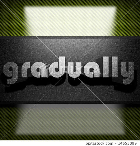 gradually word of iron on carbon 14653099