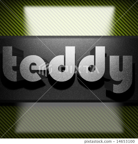 teddy word of iron on carbon 14653100