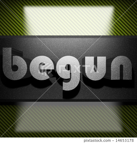 begun word of iron on carbon 14653178