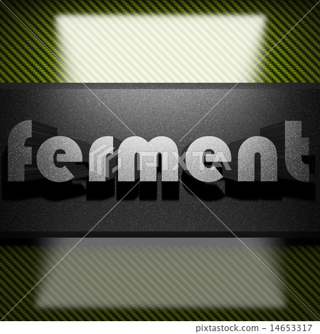 ferment word of iron on carbon 14653317