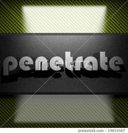 penetrate word of iron on carbon 14653567