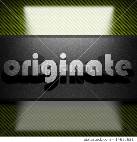 originate word of iron on carbon 14653621