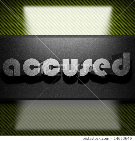 accused word of iron on carbon 14653649