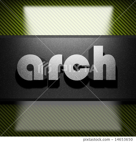 arch word of iron on carbon 14653650