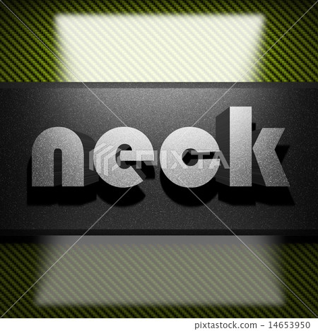 neck word of iron on carbon 14653950
