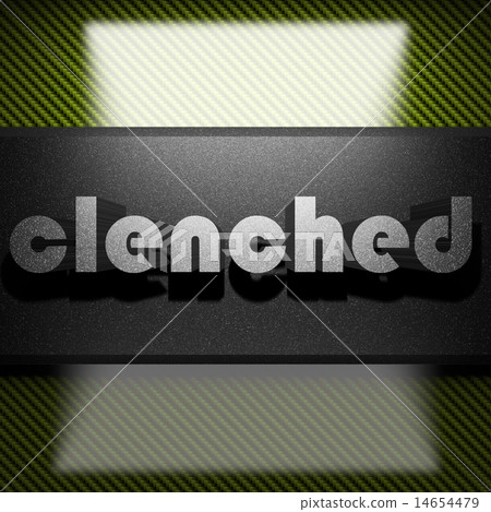 clenched word of iron on carbon 14654479