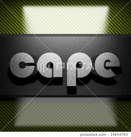 cape word of iron on carbon 14654703