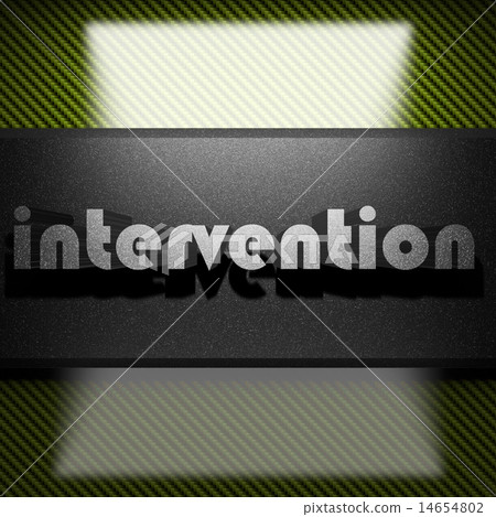 intervention word of iron on carbon 14654802