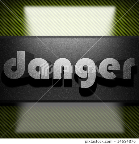 danger word of iron on carbon 14654876