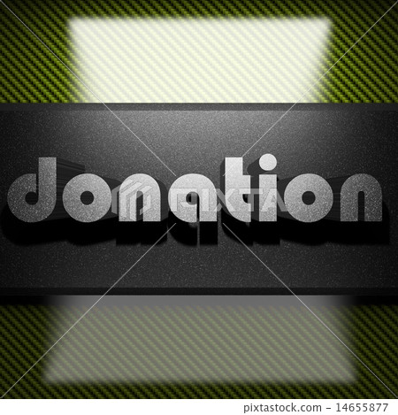 donation word of iron on carbon 14655877