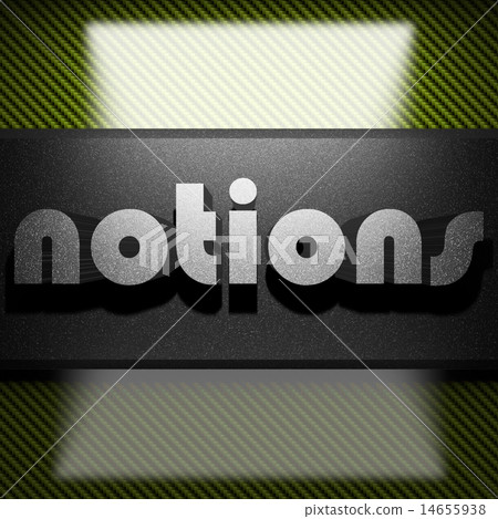 notions word of iron on carbon 14655938