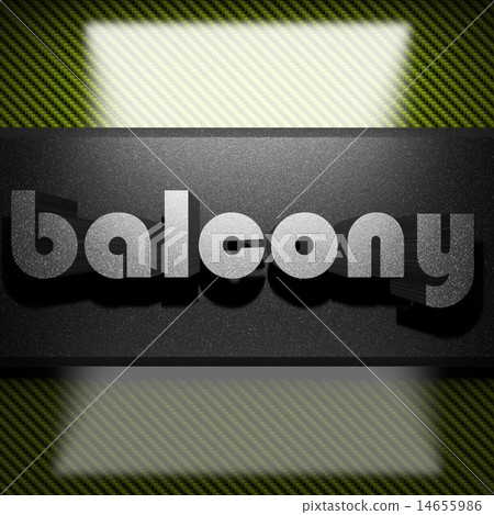 balcony word of iron on carbon 14655986