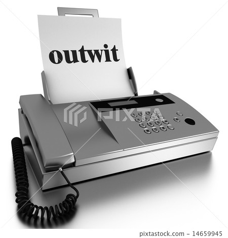 outwit word printed on fax outwit word printed on fax 14659945