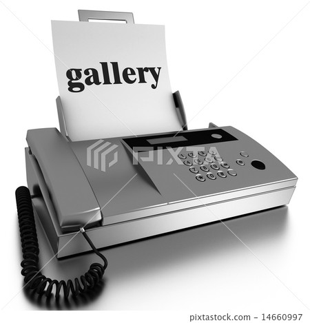 gallery word printed on fax 14660997