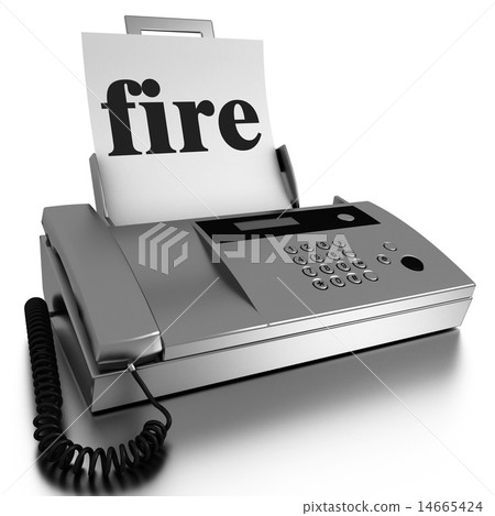 fire word printed on fax fire word printed on fax 14665424