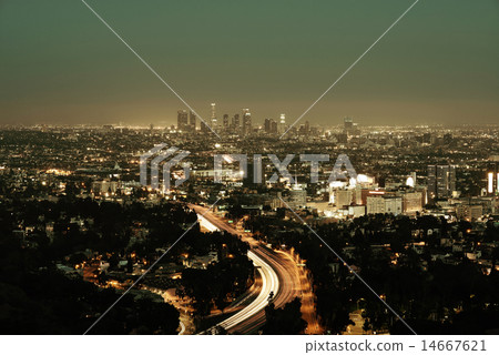 Los Angeles at night Los Angeles at night 14667621