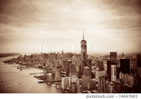 Manhattan aerial 14667665
