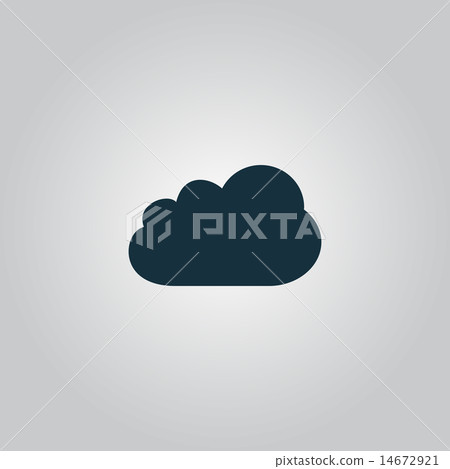 cloud icon, vector illustration. Flat design style - Stock Illustration ...