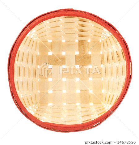 Empty wicker basket isolated Empty wicker basket isolated 14678550