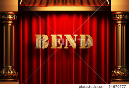 bend golden word on red curtain bend golden word on red curtain 14679777
