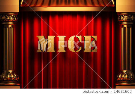 mice golden word on red curtain mice golden word on red curtain 14681603