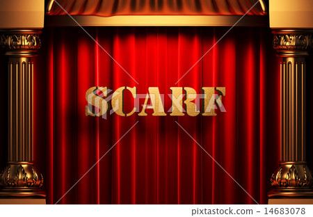 scarf golden word on red curtain scarf golden word on red curtain 14683078