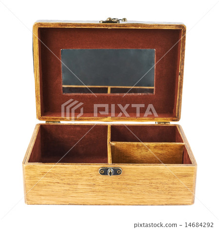 Old-fashioned wooden casket 14684292