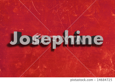 Josephine word on red wall - Stock Illustration [14684725] - PIXTA