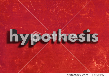 hypothesis word on red wall hypothesis word on red wall 14684979