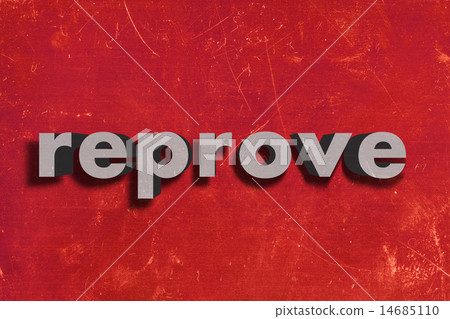 reprove word on red wall 14685110