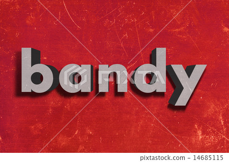 bandy word on red wall 14685115