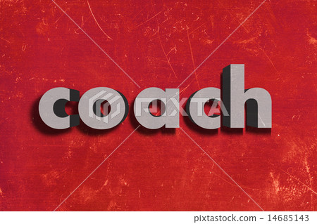 coach word on red wall coach word on red wall 14685143