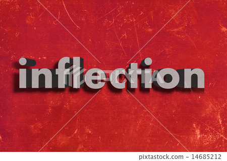 inflection word on red wall 14685212