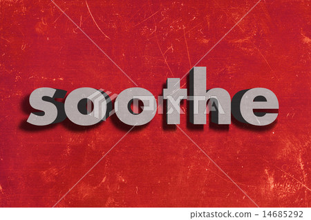 soothe word on red wall soothe word on red wall 14685292