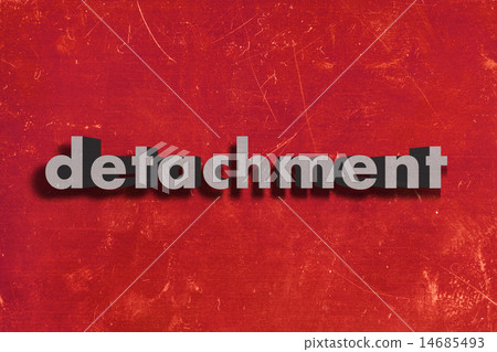detachment word on red wall - Stock Illustration [14685493] - PIXTA