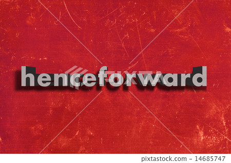 henceforward word on red wall 14685747
