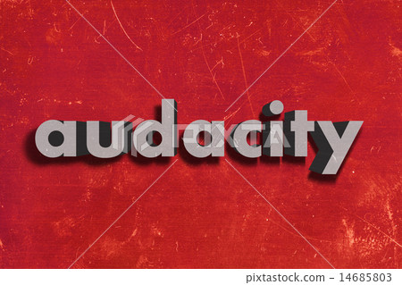 audacity word on red wall audacity word on red wall 14685803