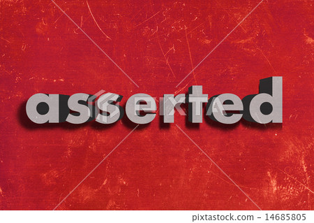 asserted word on red wall asserted word on red wall 14685805