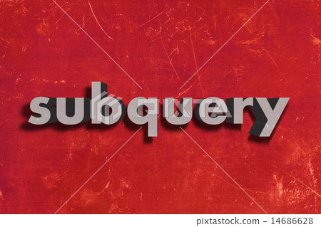 subquery word on red wall 14686628