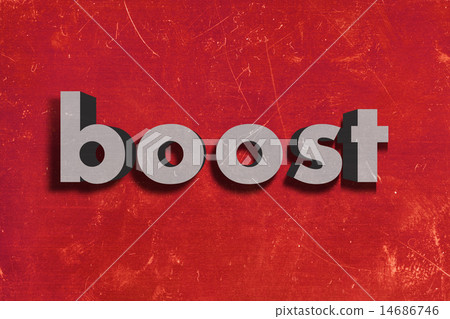 boost word on red wall 14686746
