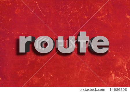 route word on red wall route word on red wall 14686808