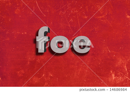 foe word on red wall foe word on red wall 14686984