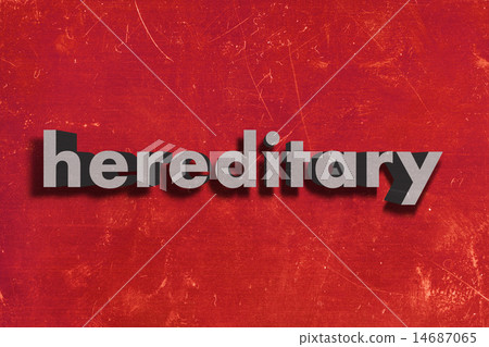hereditary word on red wall 14687065